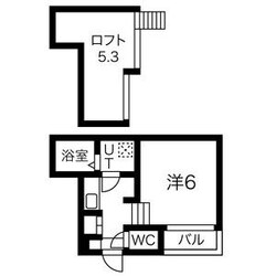 志賀本通駅 徒歩9分 1階の物件間取画像